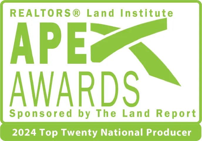 Apex Award, Realtors Land Institute - Top 20 National Producer 2024